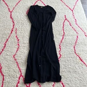 Floor Length Cashmere Cardigan